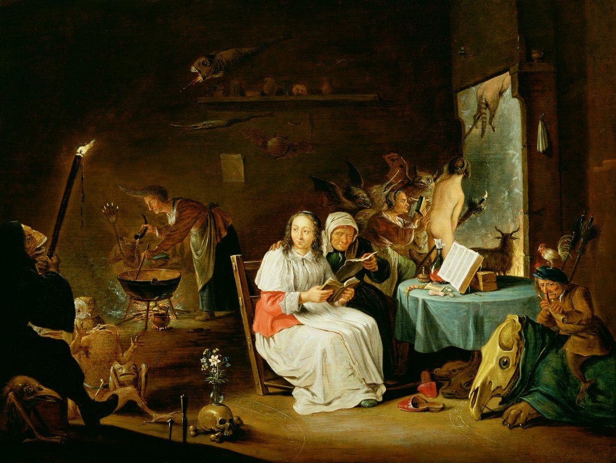 Hekse forbereder sig til sabbatten af David Teniers the Younger
