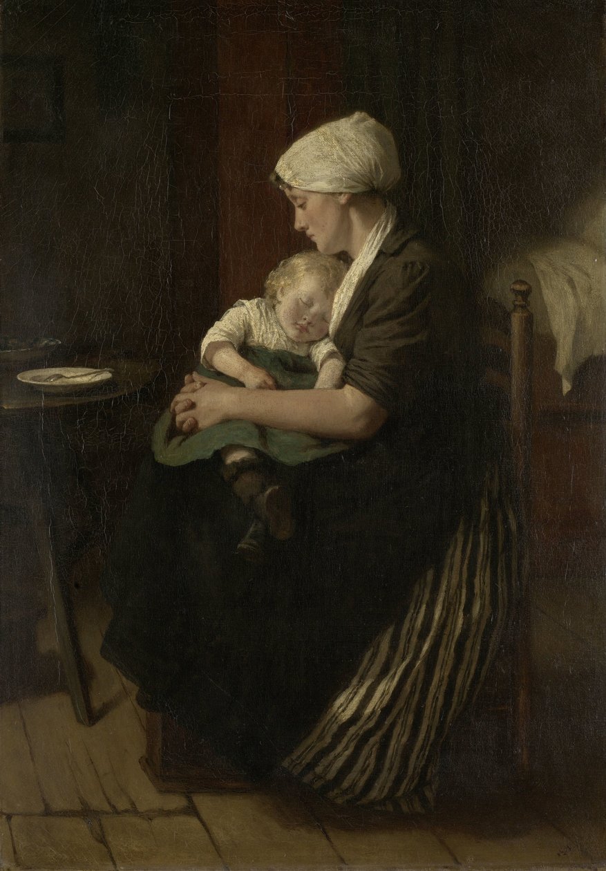Lullet i søvn af David Adolph Constant Artz
