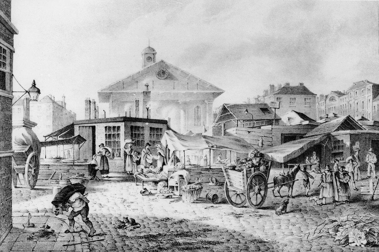 Covent Garden marked, 1824 af David Barber
