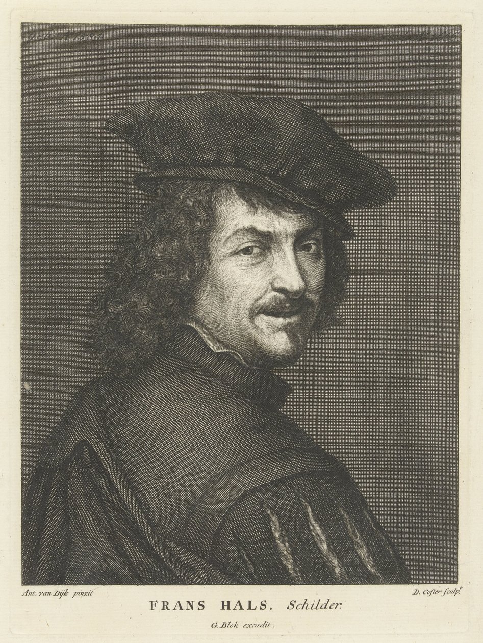 Portræt af maleren Frans Hals af David Coster