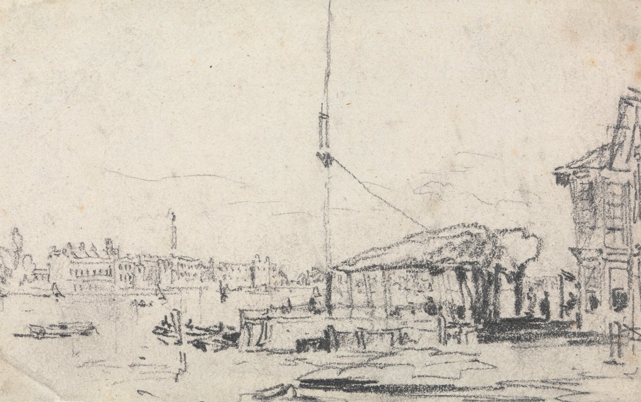 Udsigt over Schelde af David Cox