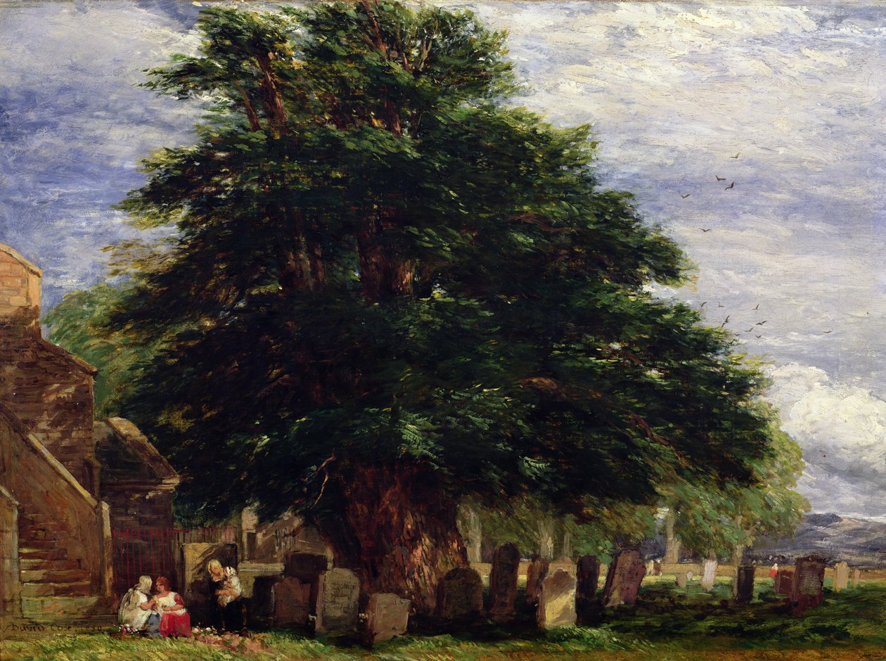 Darley kirkegård af David Cox