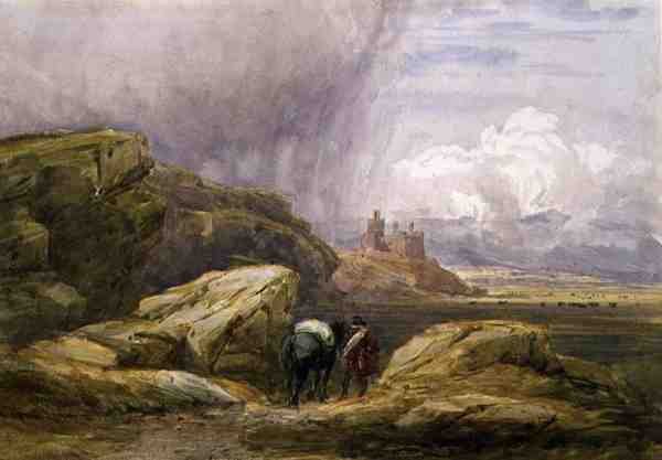 Harlech Slot af David Cox
