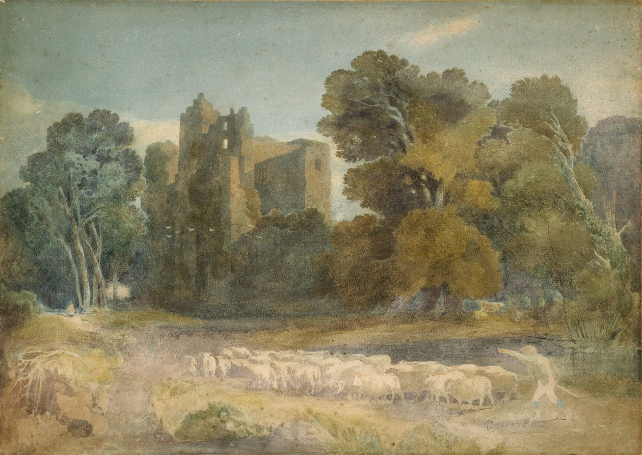 Kenilworth Castle i Warwickshire af David Cox