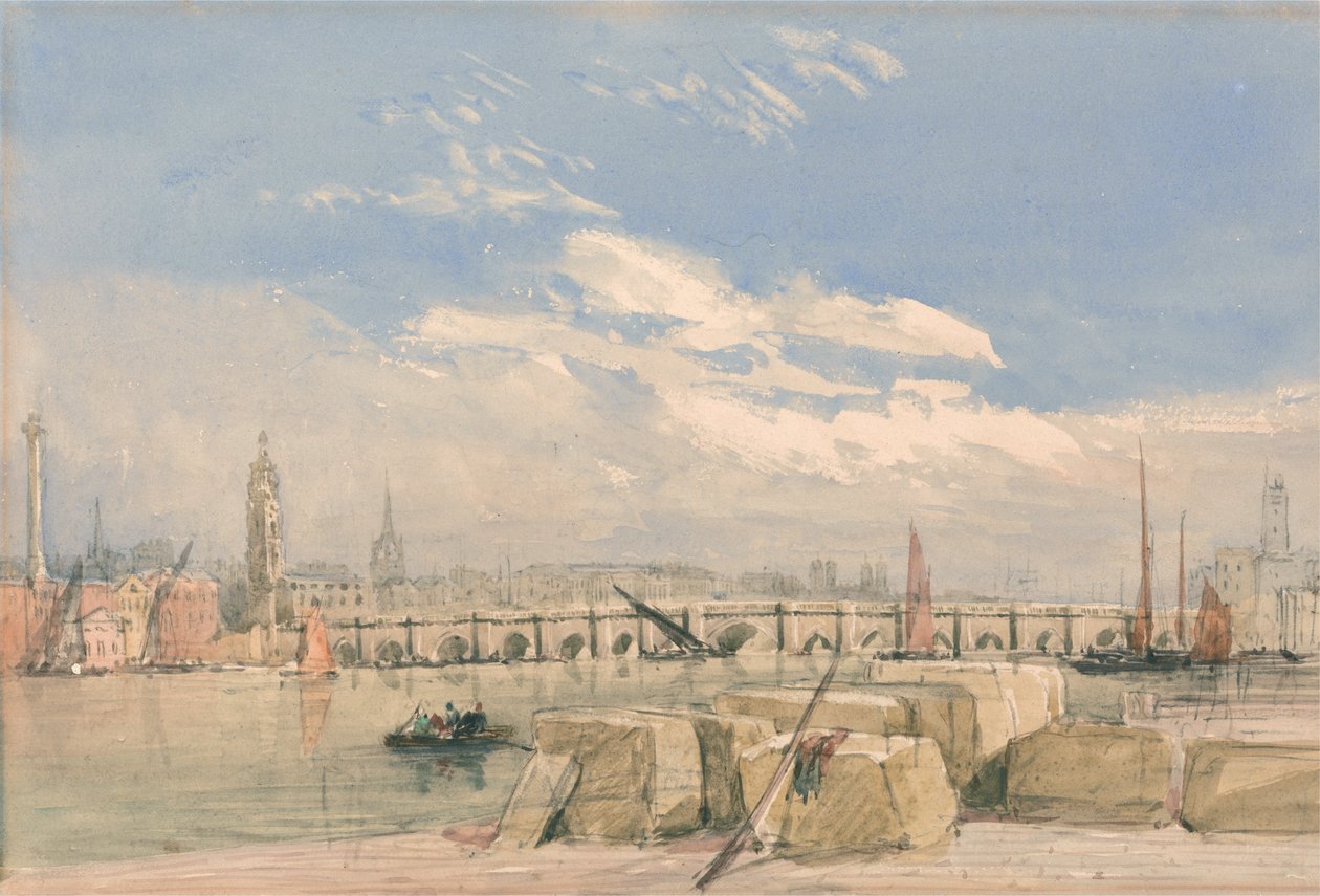 London Bridge af David Cox