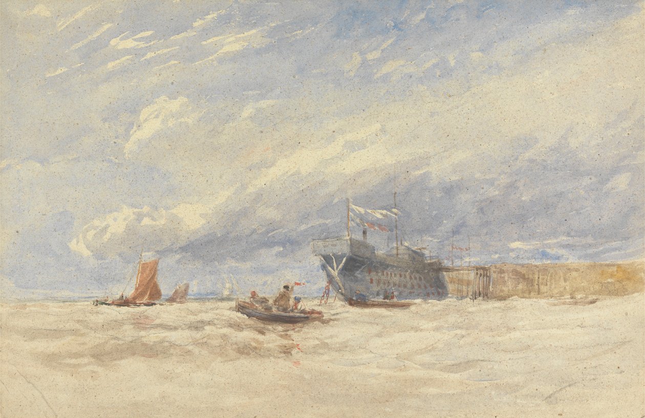 På Medway af David Cox
