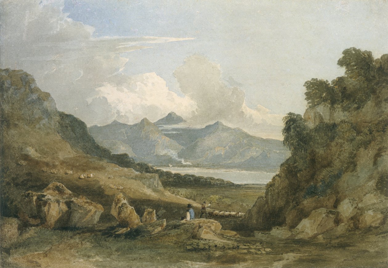 Snowdon af David Cox