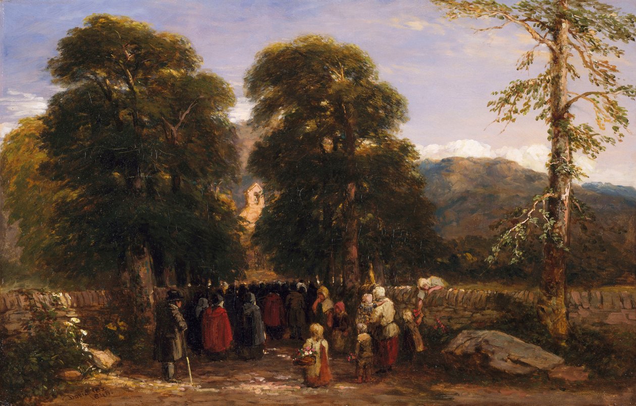Den walisiske begravelse, 1848 af David Cox