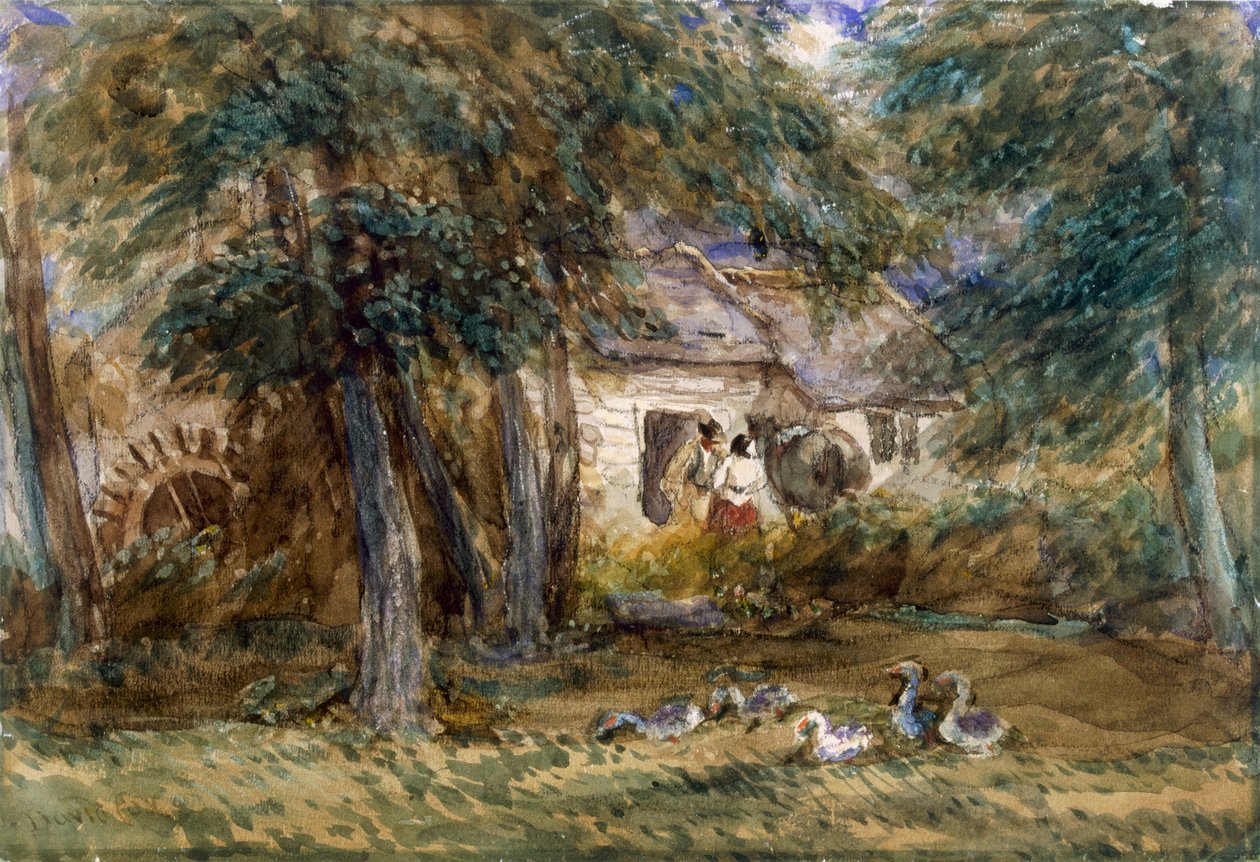Vandmølle af David Cox