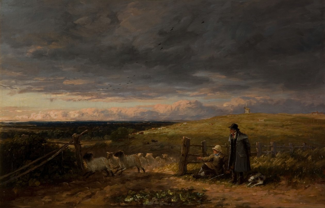 Skiftende græsgange, 1847. af David Cox the elder
