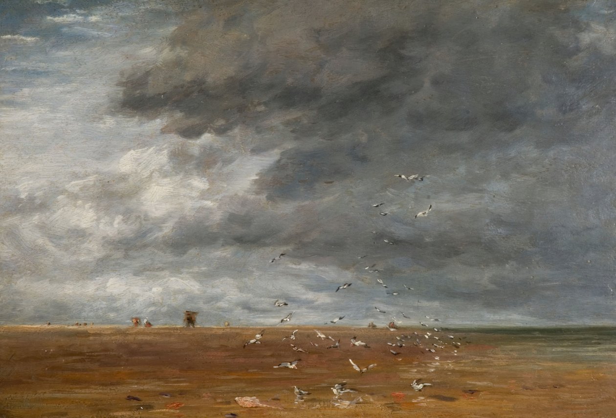 På Sandet, 1851. af David Cox the elder