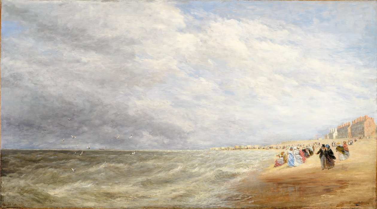 Rhyl Sands, 1855. af David Cox the elder