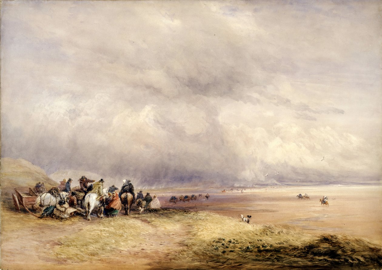 Ulverston Sands, 1835. af David Cox the elder
