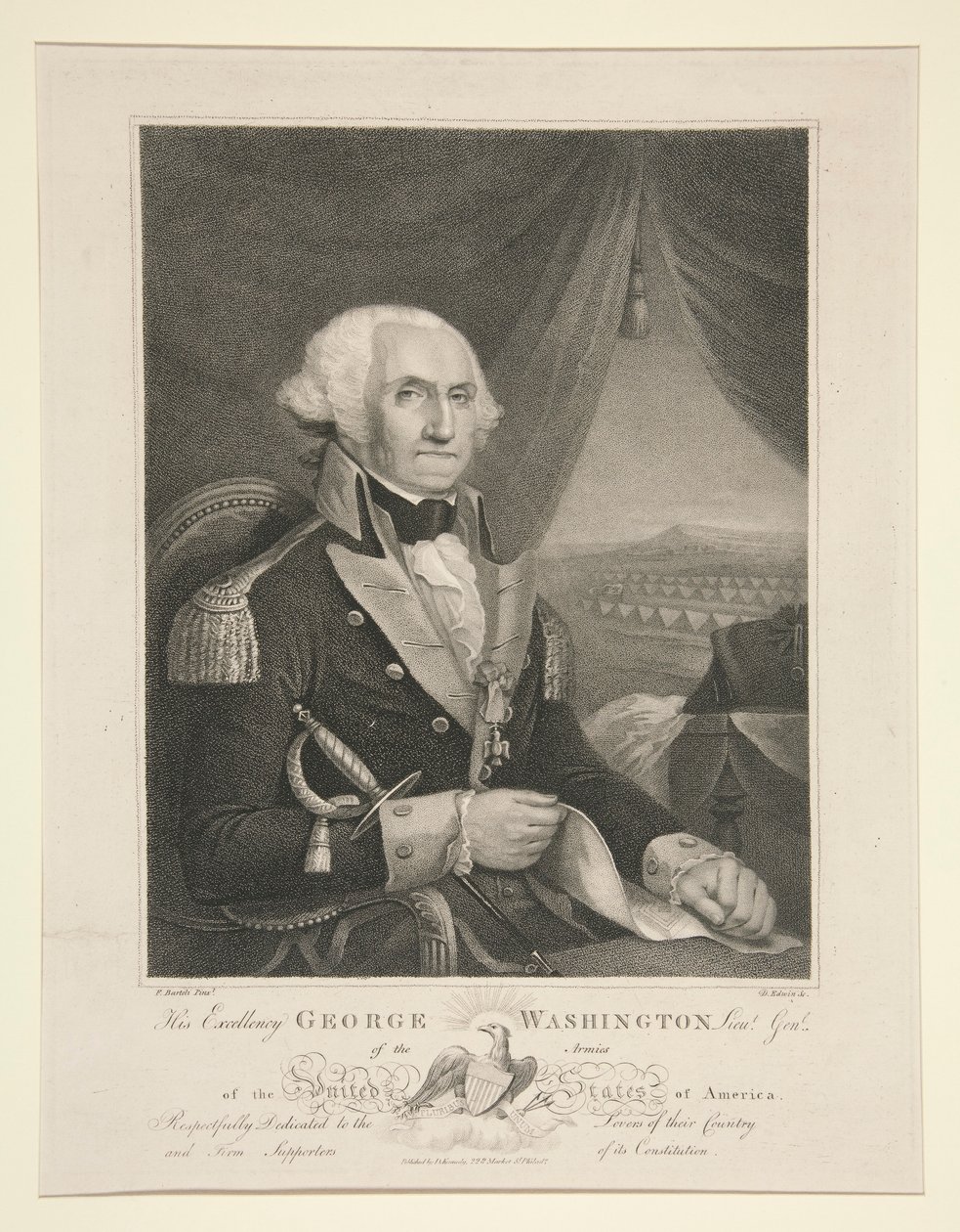 Hans Excellence George Washington Lieu.t Gen.l af David Edwin