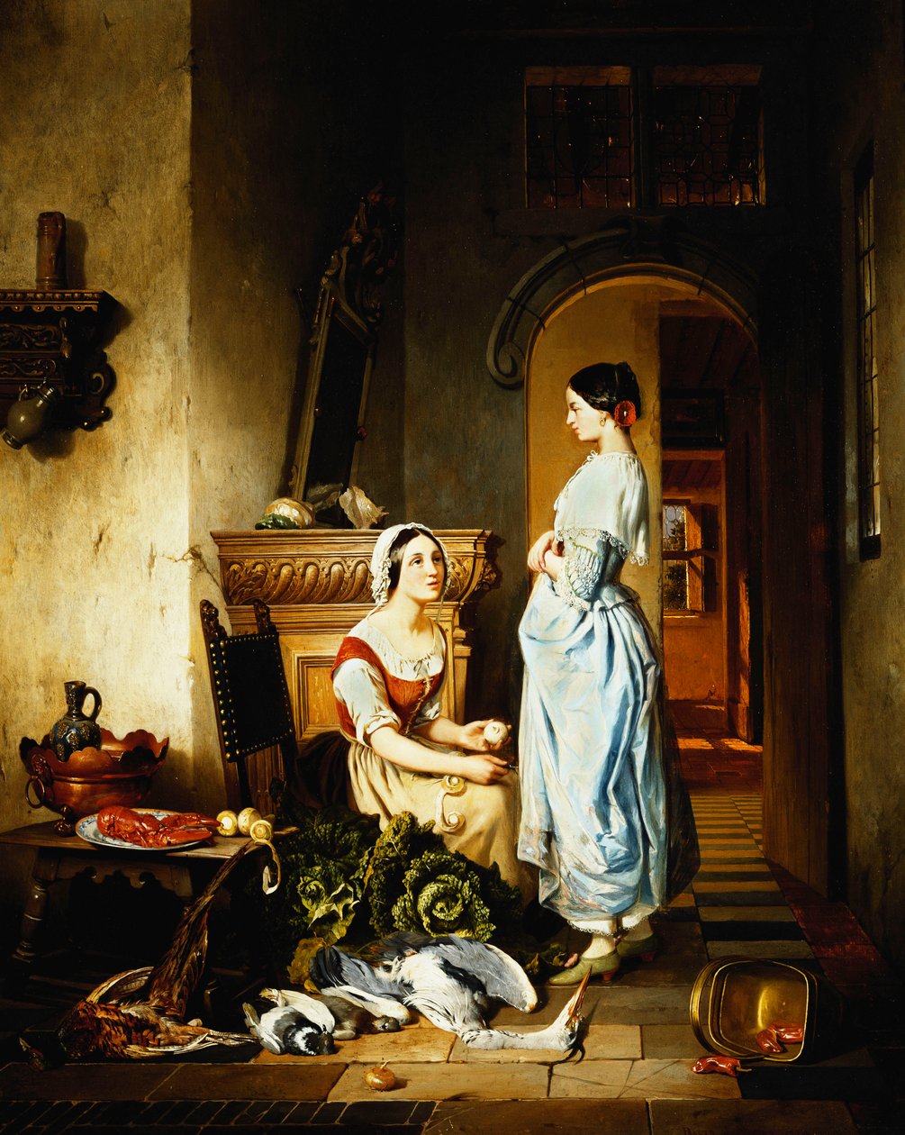 Forberedelse af måltidet, af David Emil Joseph de Noter