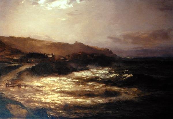 Fuldmåne og forårstidevand af David Farquharson