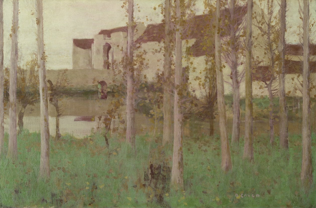The Haunted Chateau, Grez-sur-Loing, 1896 af David Gauld