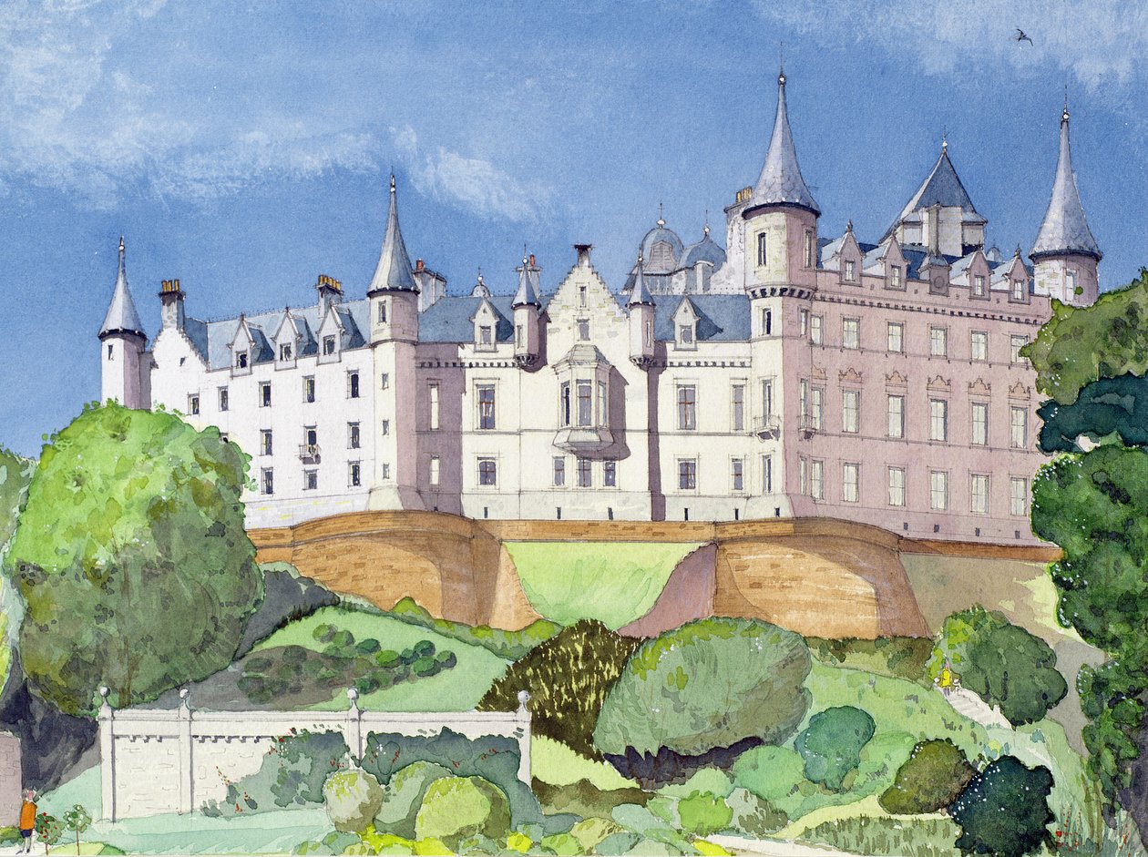 Dunrobin Castle, 1996 (wc) af David Herbert