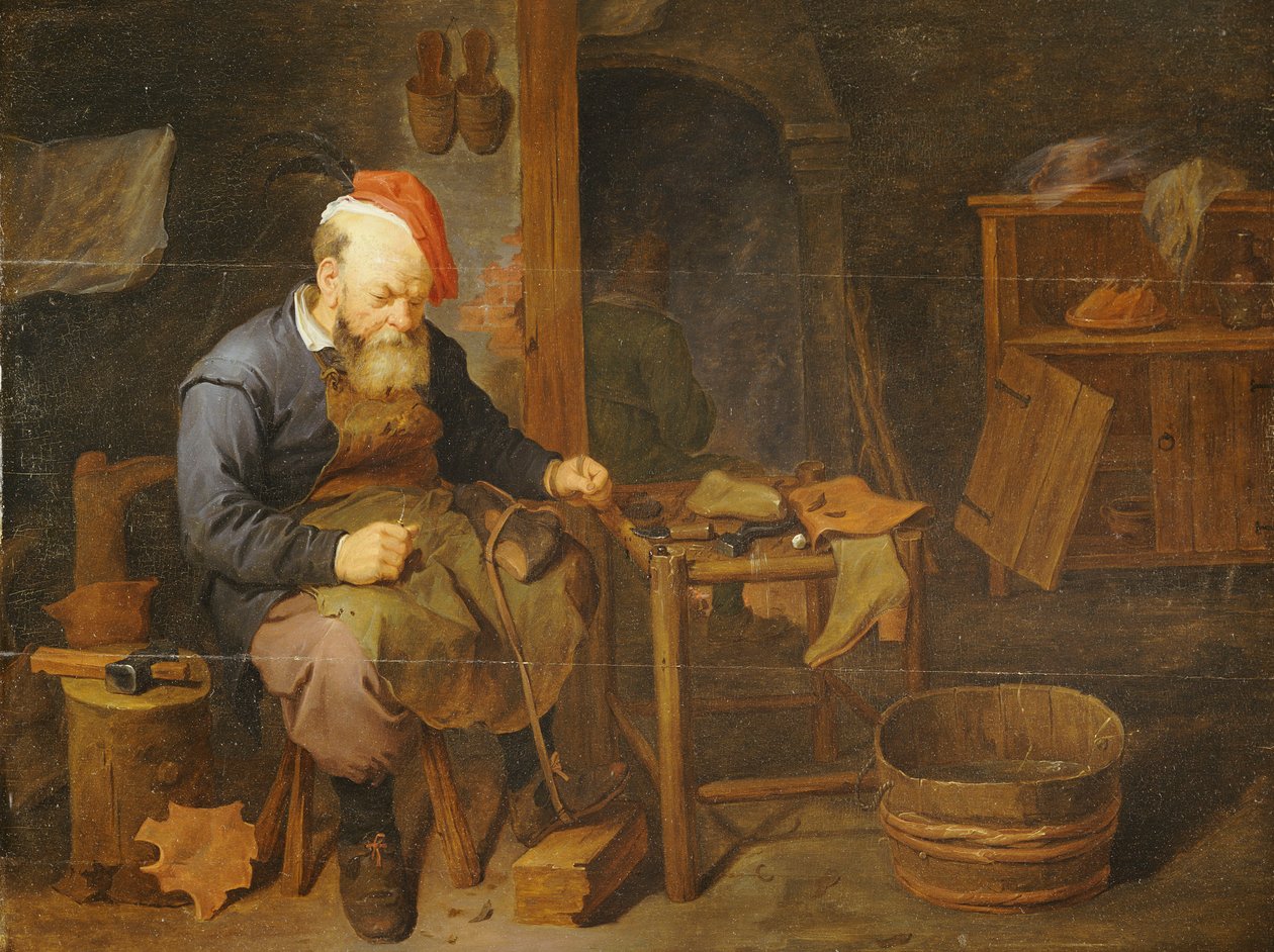 En skomager af David III Ryckaert