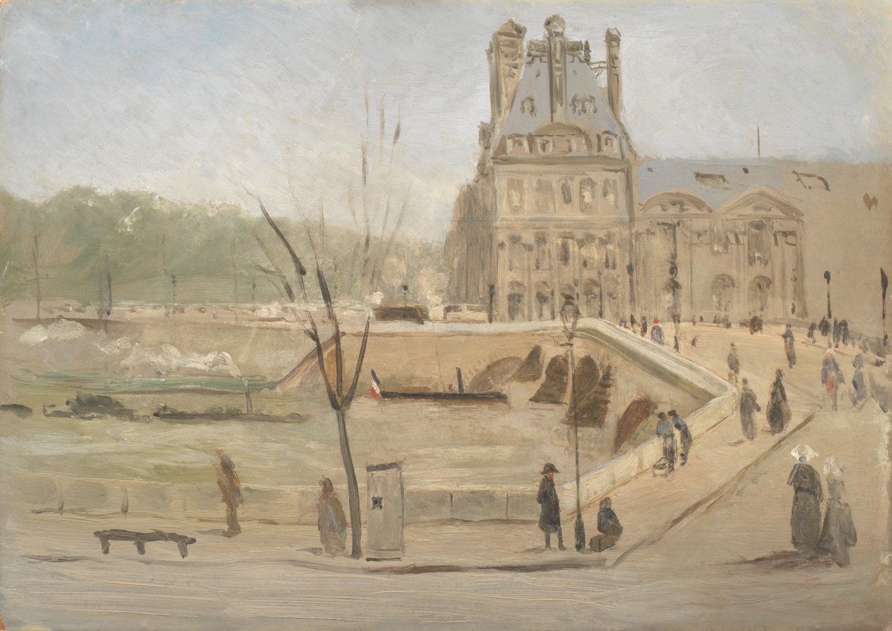 Pont Royal i Paris. Skitse af David Jacobsen