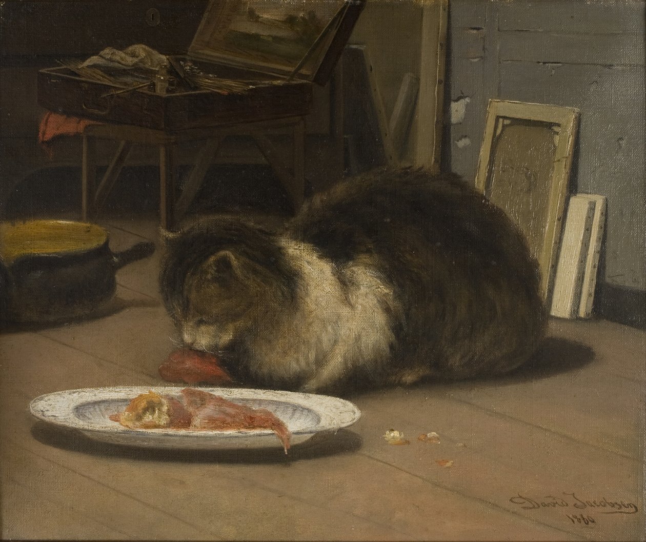 Katten i studiet af David Jacobsen