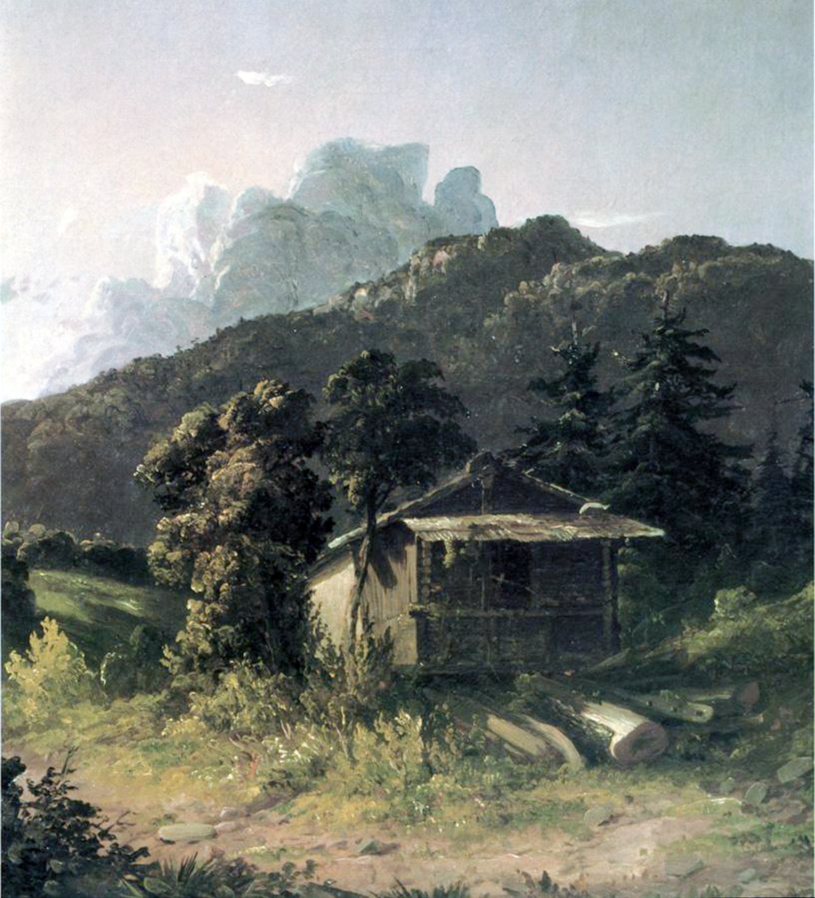 Et hus i Adirondacks, 1851 af David Johnson