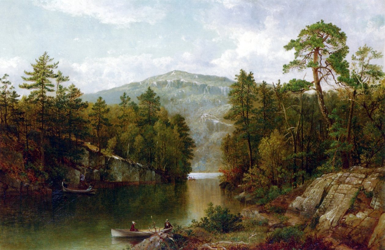 The Lake George, 1876 af David Johnson