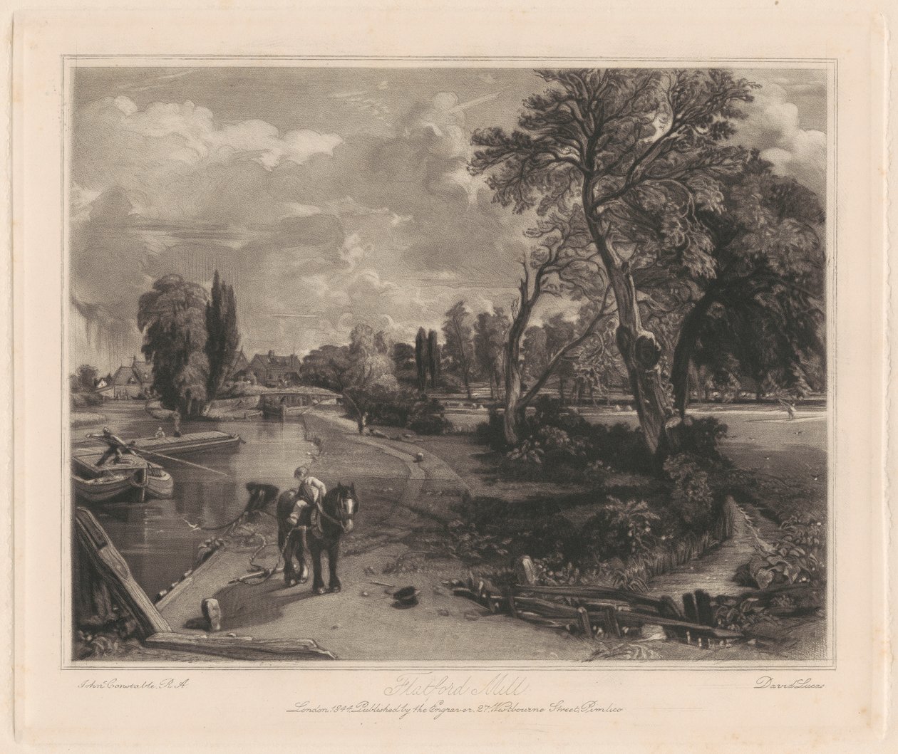 Flatford Mølle af David Lucas