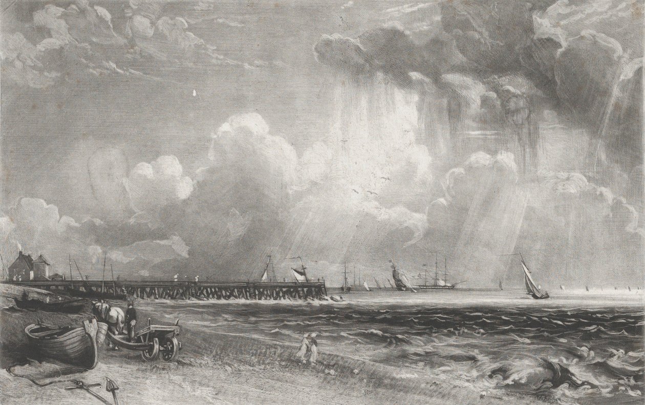 Yarmouth, Norfolk, 1832. af David Lucas
