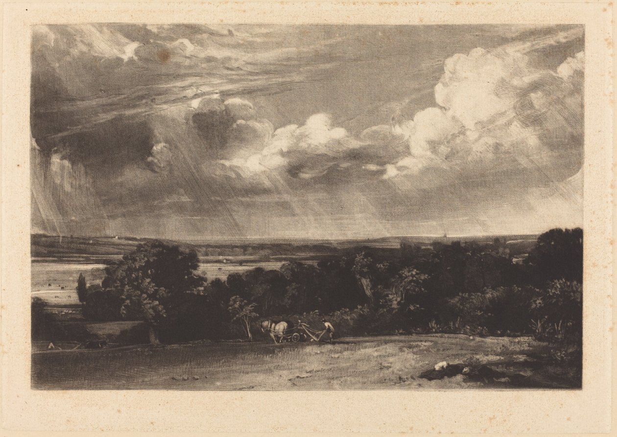 Et sommerland af David Lucas after John Constable