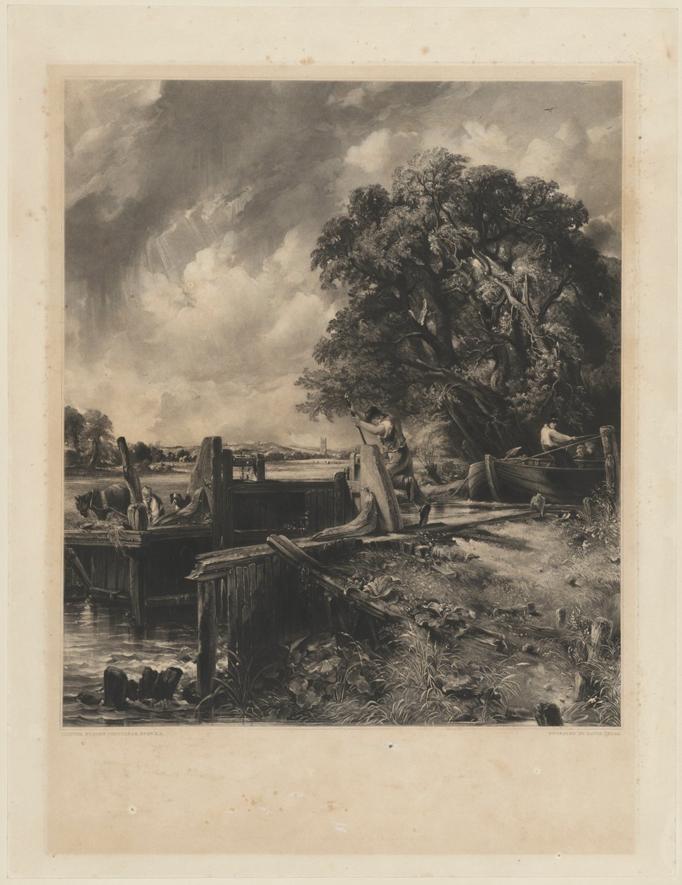 Låsen af David Lucas after John Constable