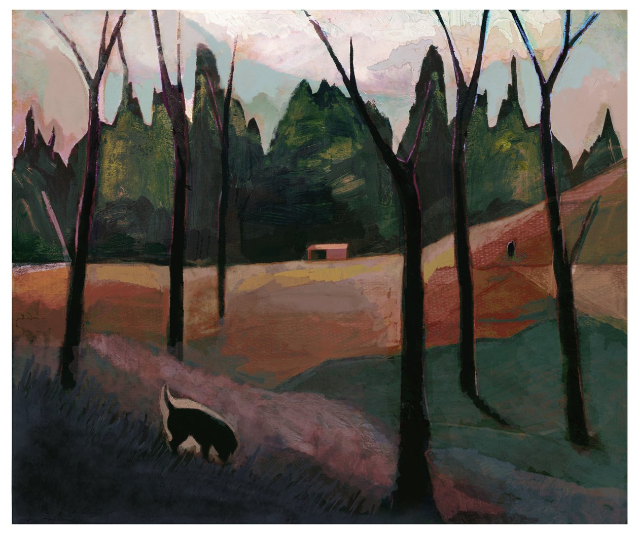 Farrow Sands, 2023 (blandede medier) af David McConochie