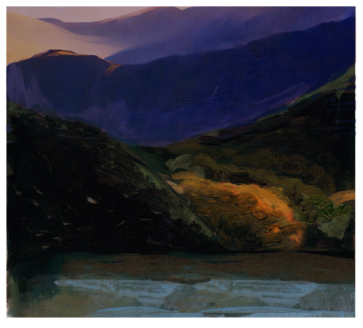 Heavy Skies, 2024 (blandede medier) af David McConochie