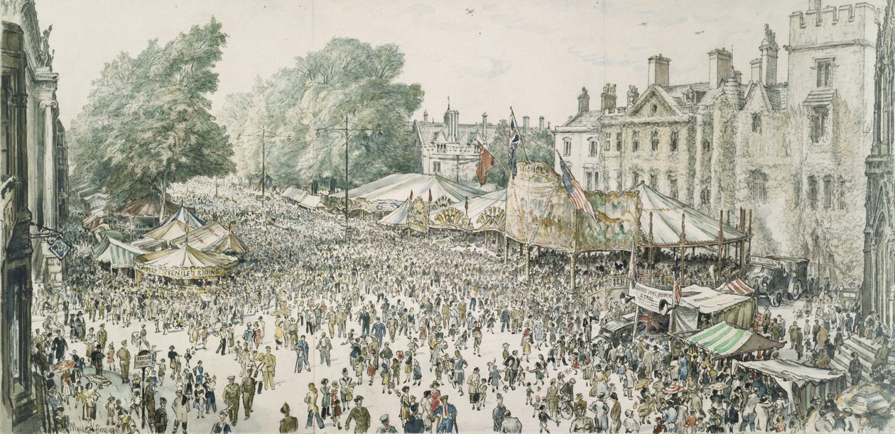 Giles Fair, Oxford af David Muirhead Bone