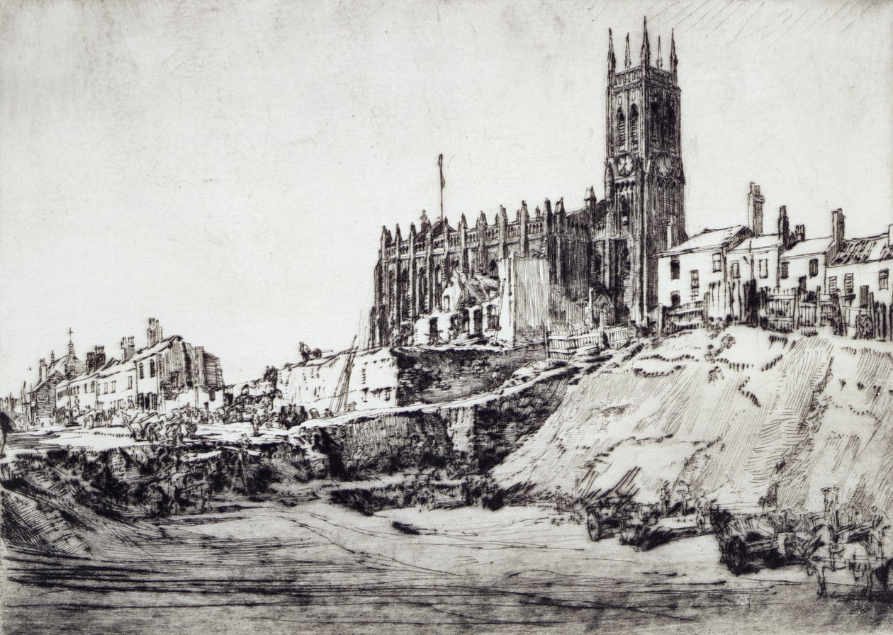 York Road, Leeds (radering) af David Muirhead Bone