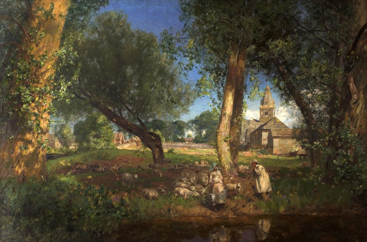 The Tithe Lads, 1905 af David Murray