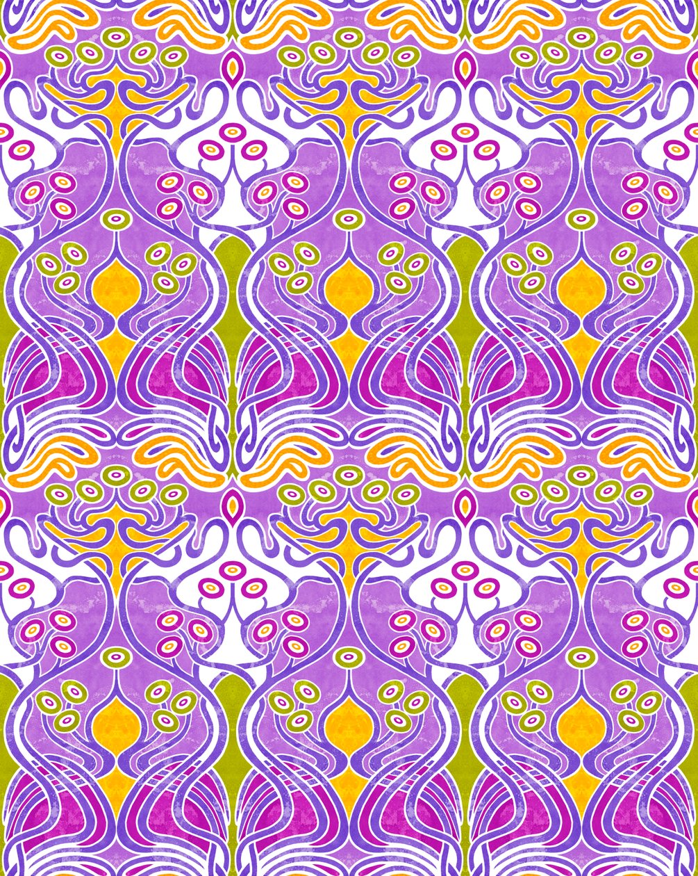 Beauclair Mauve, 2018 (mixed media digital) af David Newton