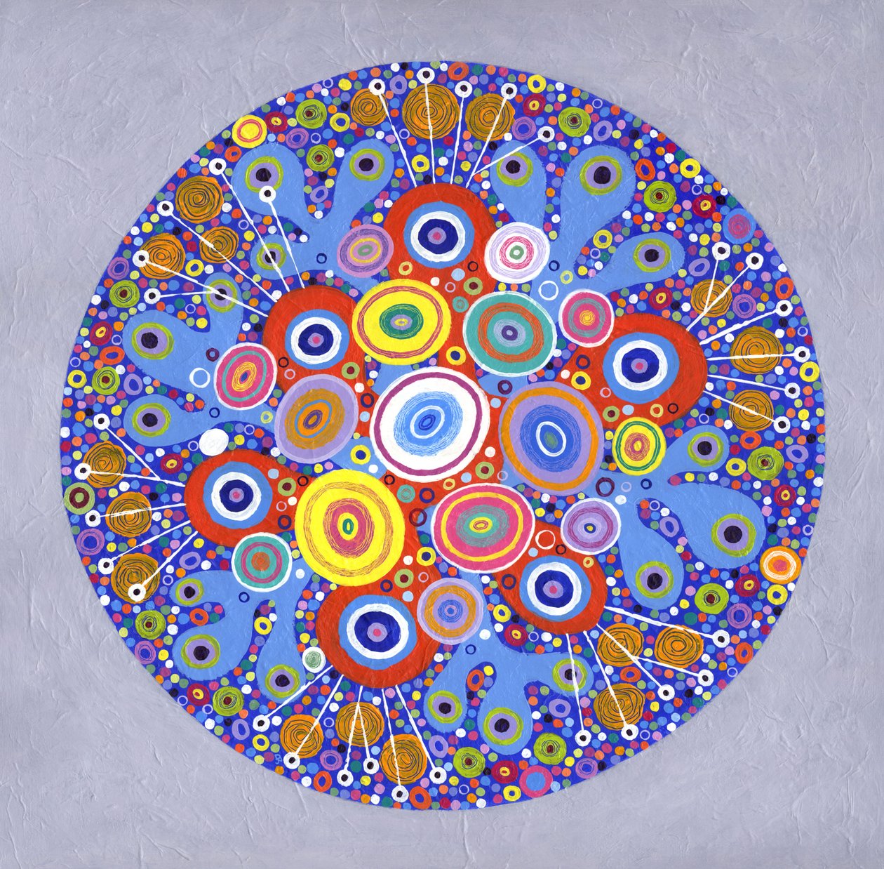 Mandala 1, 2016 (akryl på lærred) af David Newton