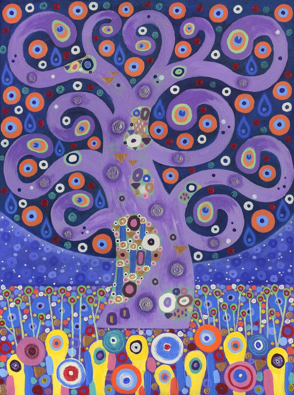 The Peacock Tree, 2011 (akryl på lærred) af David Newton