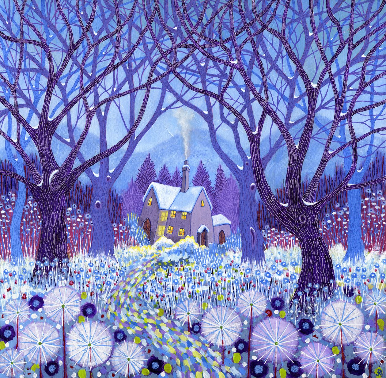 Winterlands, 2012 (akryl på lærred) af David Newton