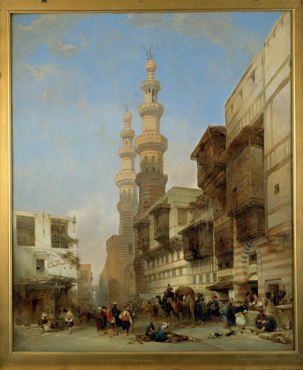 Cairo, Metwaley-Gate ... (maleri på lærred) af David Roberts