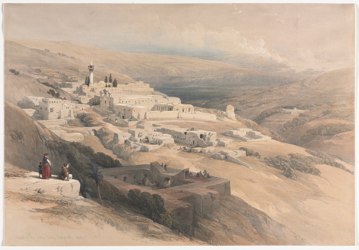 Terra-Julemandens kloster, Nazareth, 1839. af David Roberts