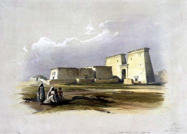 Dakke, fra "Egypt and Nubia", Vol.1 (litho) af David Roberts