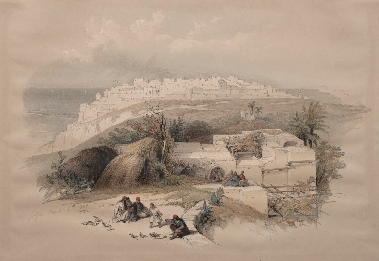 Jaffa, 1839. af David Roberts