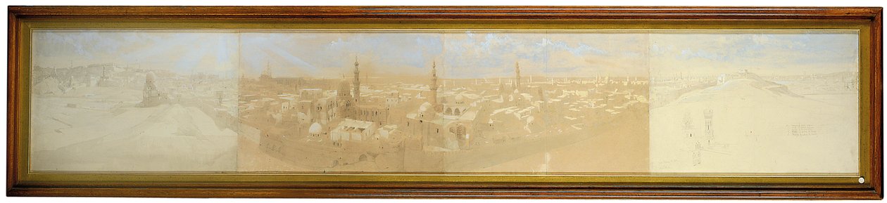 Panorama over Kairo af David Roberts