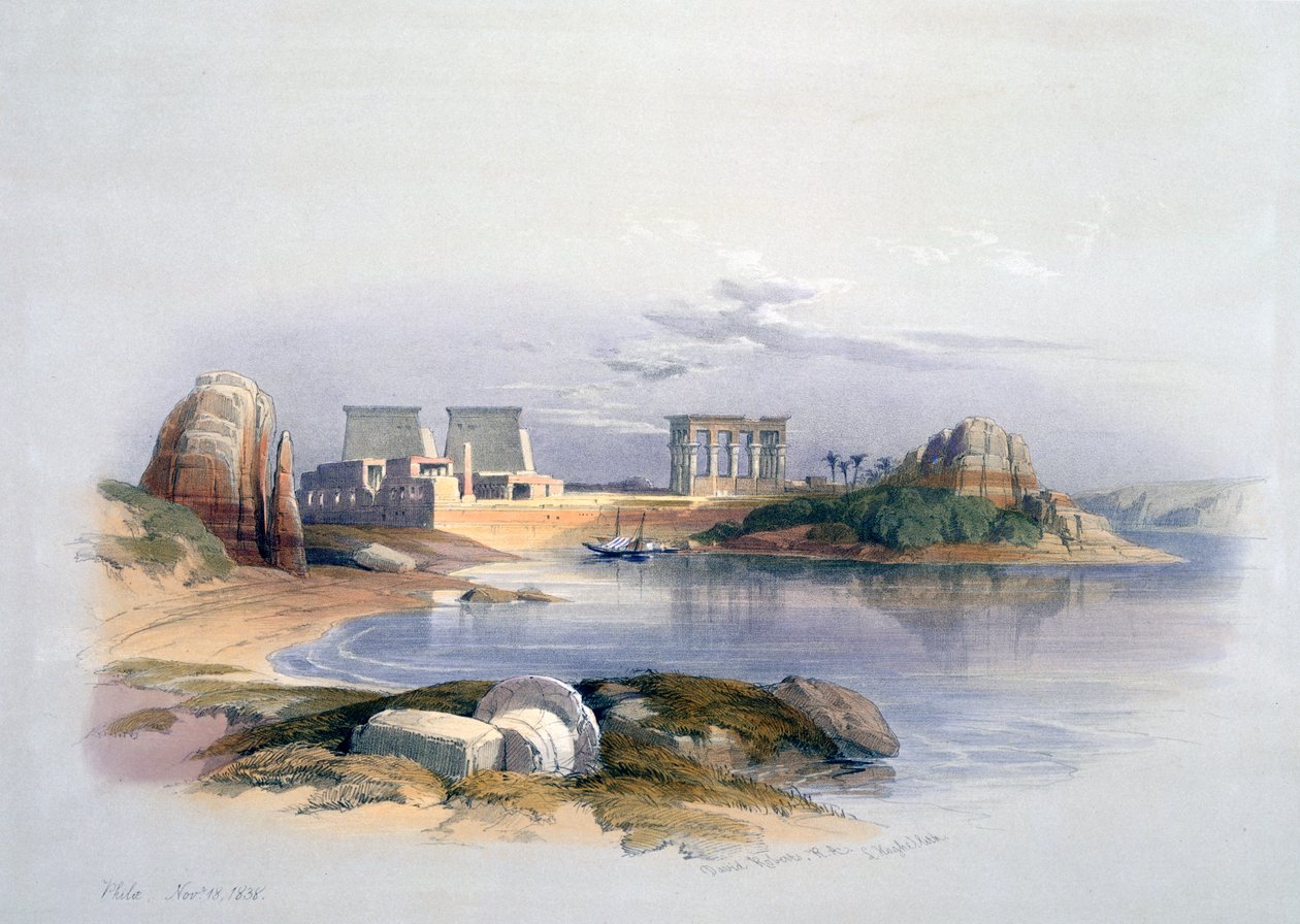 Philae, 1838 af David Roberts