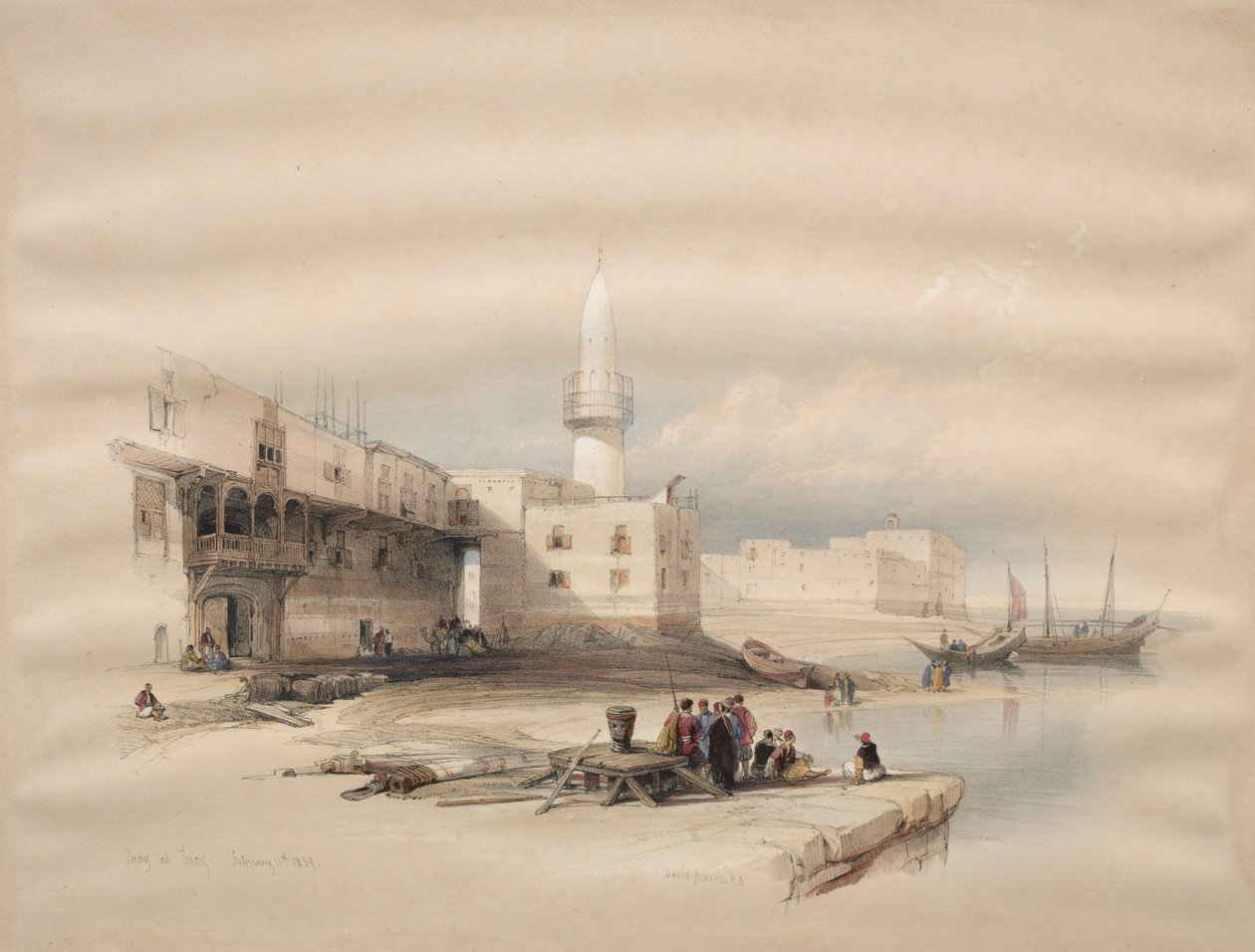 Kaj ved Suez af David Roberts