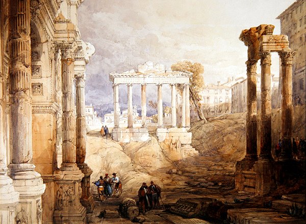 Forum, Rooma af David Roberts