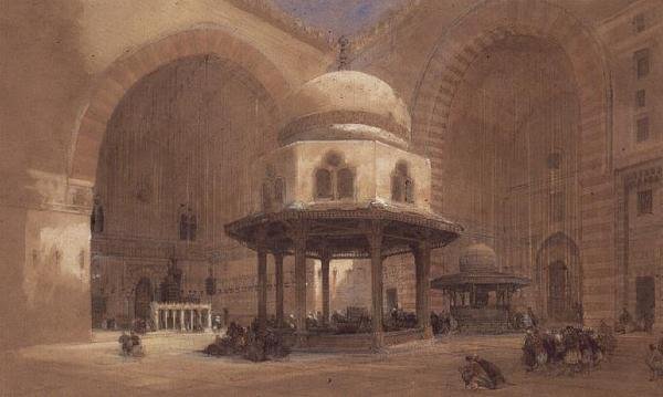 Sultan Hassans moske, Kairo af David Roberts