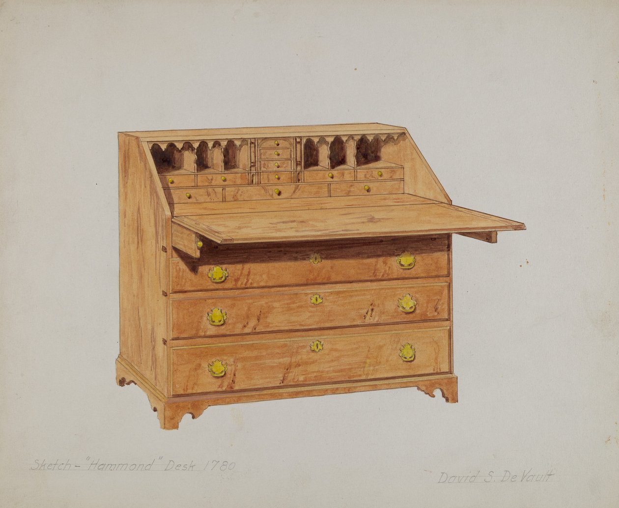 Skrivebord af David S. De Vault